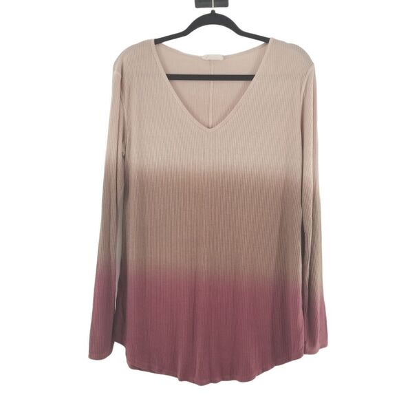 Abree Ribbed Ombre Shirt - Picture 1 of 8